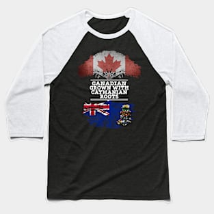 Canadian Grown With Caymanian Roots - Gift for Caymanian With Roots From Cayman Islands Baseball T-Shirt